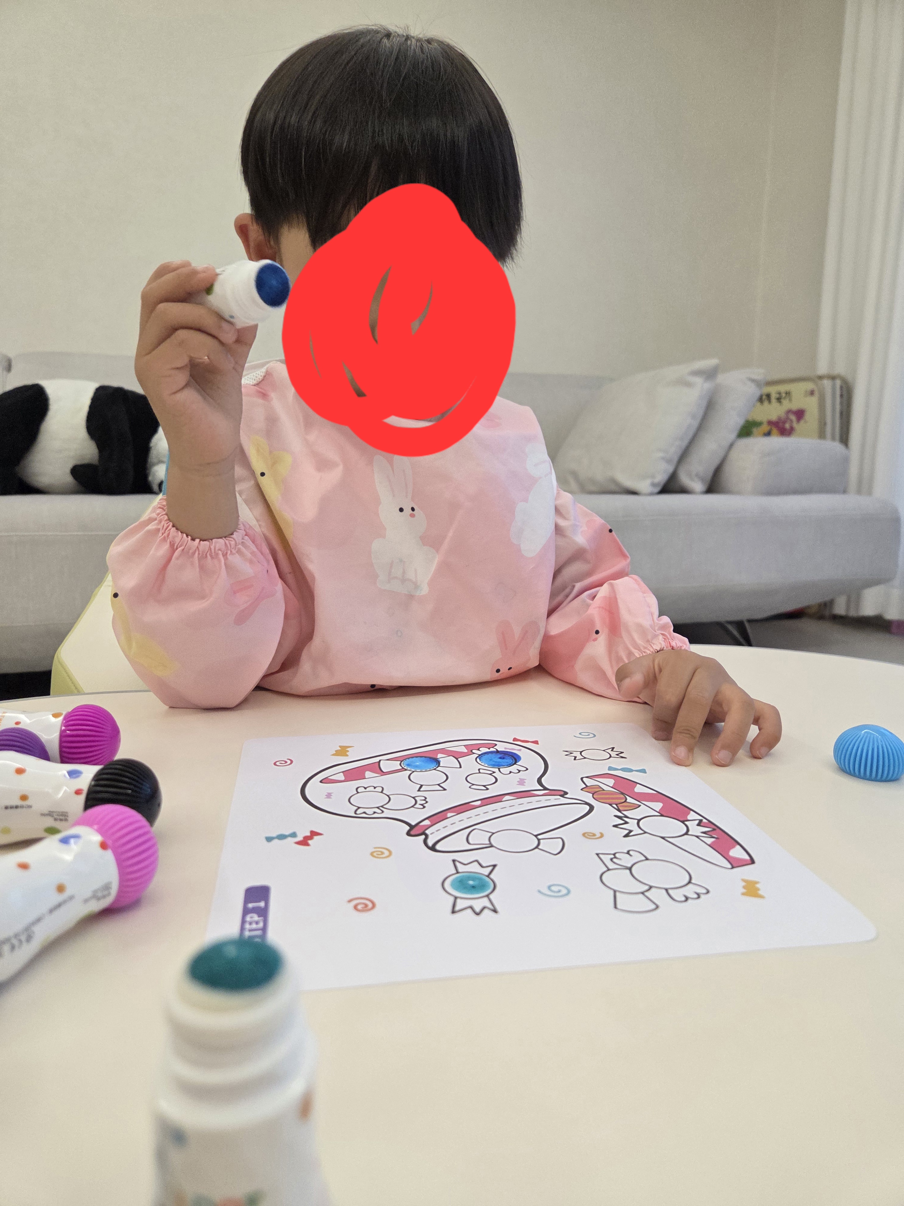 집에서도 놀면서 자란다! 1차 [유아/투코비 아이도트 워셔블 마카] 후기 첨부 이미지