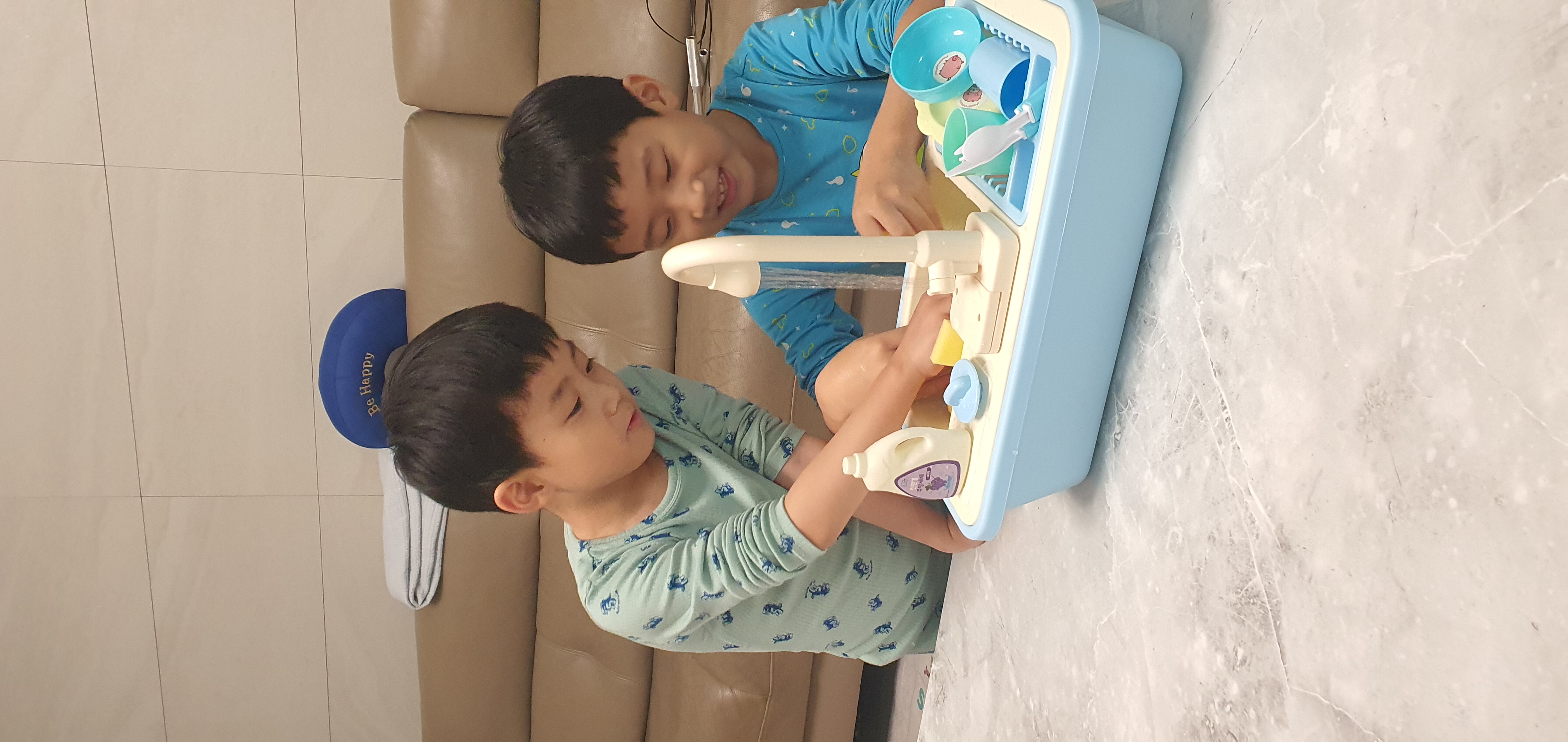12월 집에서 놀면서 자란다 6차 싱크대놀이 후기 첨부 이미지